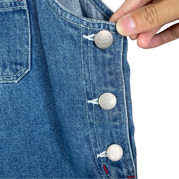 Vintage Disney Mickey Mouse Denim Skirt Overalls Jerry Leigh Sz M Minnie Mouse - Picture 7 of 13